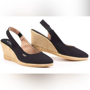 Viscata Espadrille Wedge Sandals in Black
